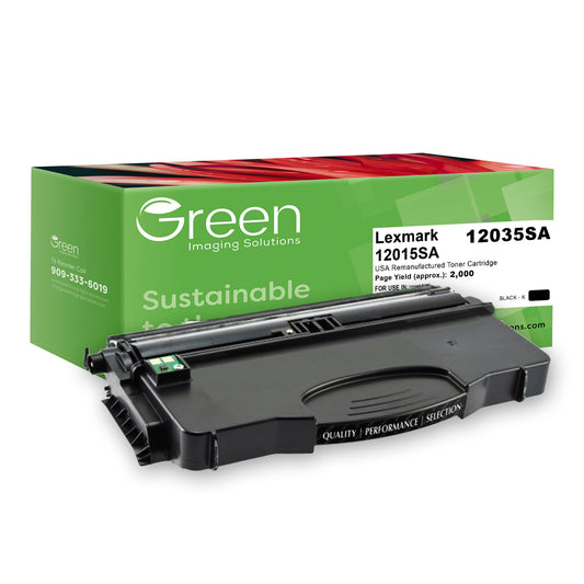 Green Imaging Solutions USA Remanufactured Toner Cartridge for Lexmark E120N