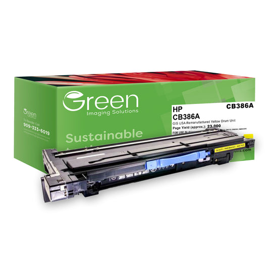 Green Imaging Solutions USA Remanufactured Yellow Drum Unit for HP 824A (CB386A)
