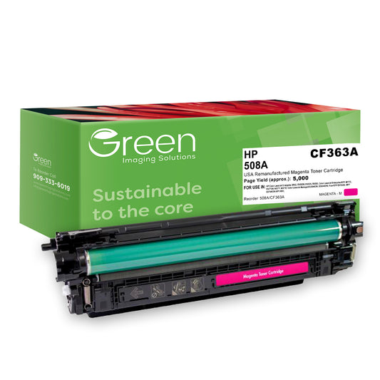 GIS USA Remanufactured Magenta Toner Cartridge for HP CF363A (HP 508A)
