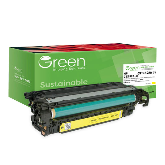 GIS USA Remanufactured Extended Yield Yellow Toner Cartridge for HP CE252A