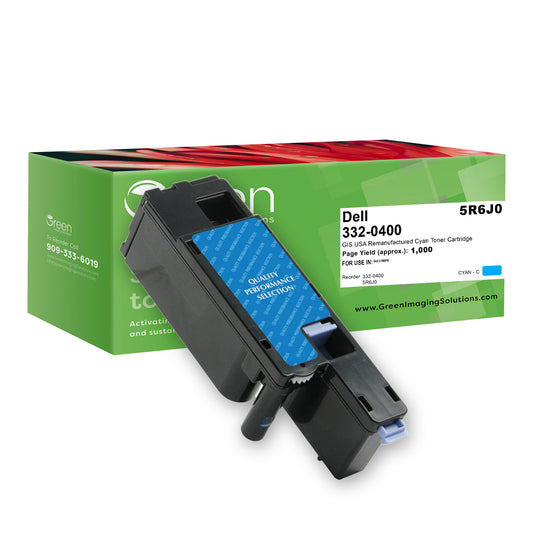 Green Imaging Solutions USA Remanufactured Cyan Toner Cartridge for Dell C1660