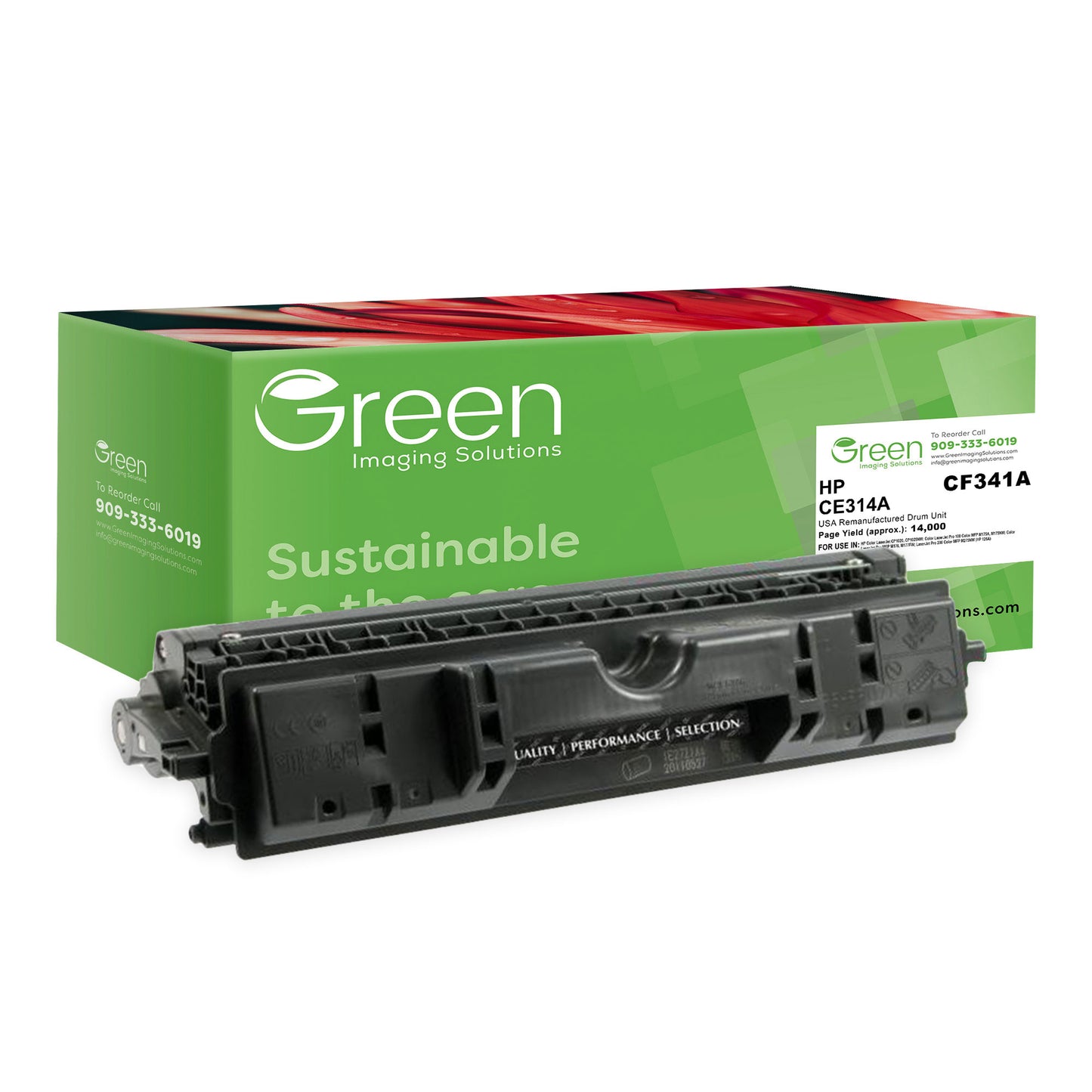 GIS USA Remanufactured Drum Unit for HP CE314A (HP 126A)