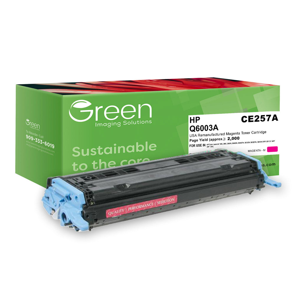 GIS USA Remanufactured Magenta Toner Cartridge for HP Q6003A (HP 124A)