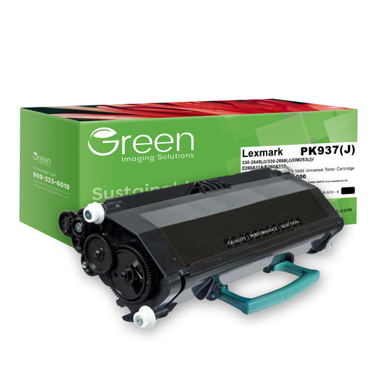 Green Imaging Solutions USA Remanufactured High Yield Universal Toner Cartridge for Lexmark E260/E360/E460/E462; Dell 2330/2350