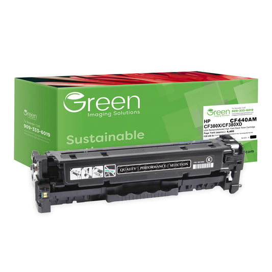 GIS USA Remanufactured High Yield Black Toner Cartridge for HP CF380X (HP 312X)