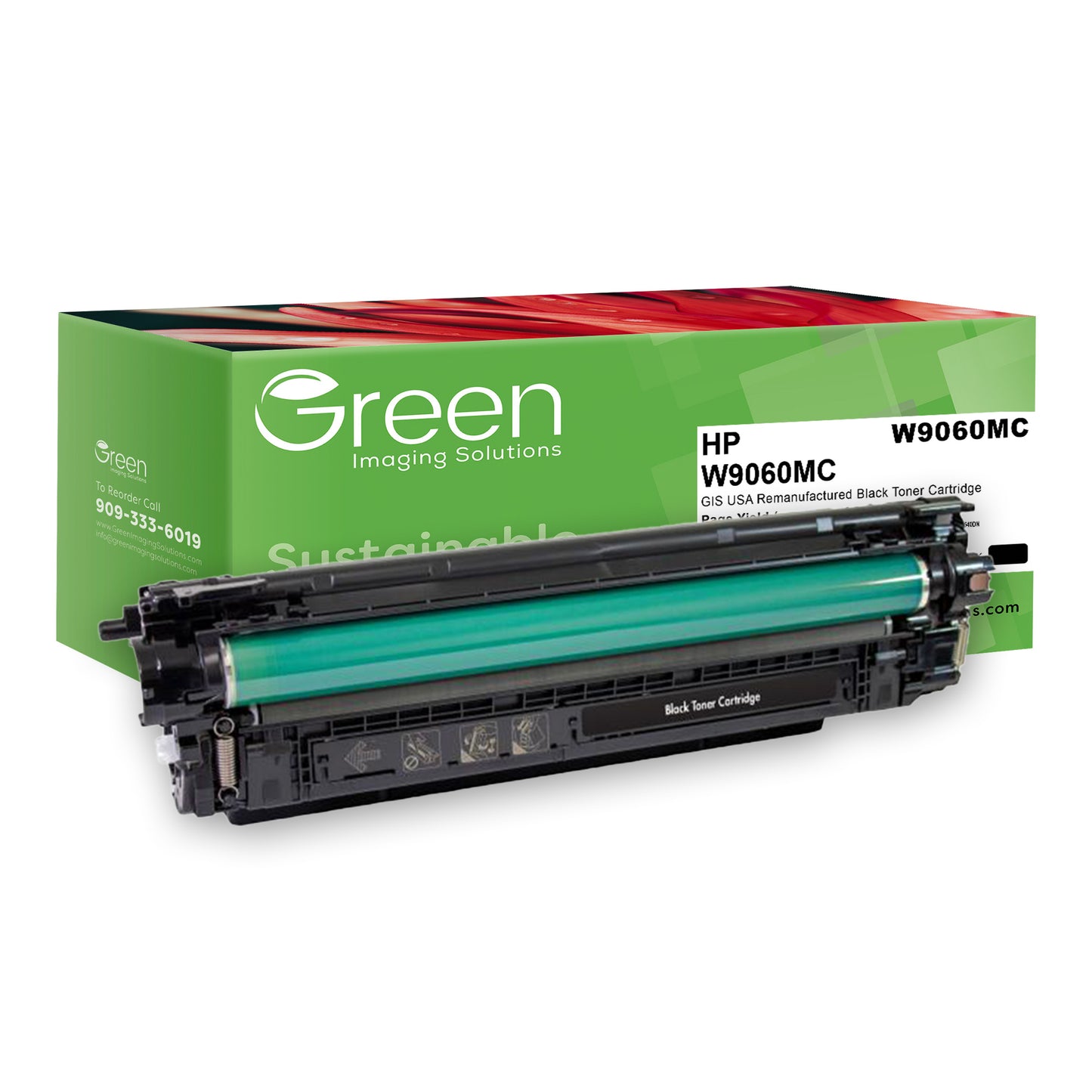 Green Imaging Solutions USA Remanufactured Black Toner Cartridge for HP W9060MC