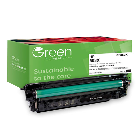 GIS USA Remanufactured High Yield Black Toner Cartridge for HP CF360X (HP 508X)