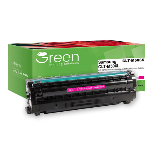 Green Imaging Solutions USA Remanufactured High Yield Magenta Toner Cartridge for Samsung CLT-M506L/CLT-M506S