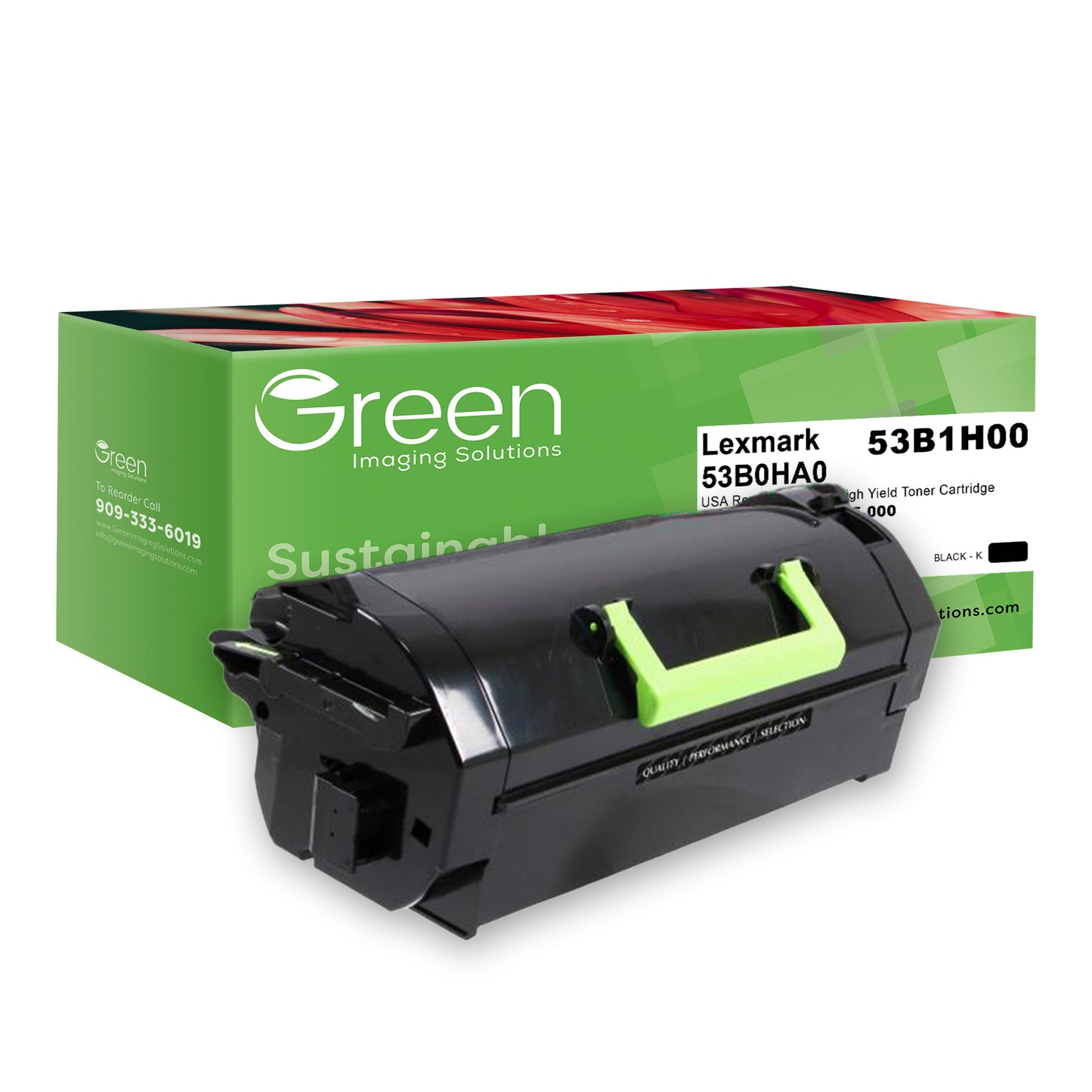 Green Imaging Solutions USA Remanufactured High Yield Toner Cartridge for Lexmark MS817