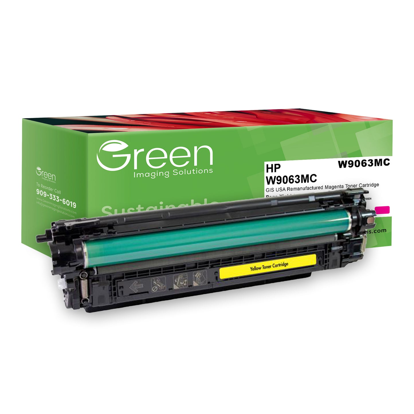Green Imaging Solutions USA Remanufactured Magenta Toner Cartridge for HP W9063MC