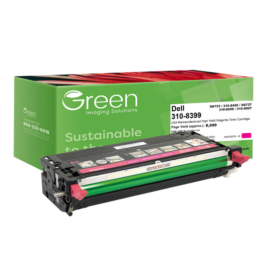 Green Imaging Solutions USA Remanufactured High Yield Magenta Toner Cartridge for Dell 3110/3115
