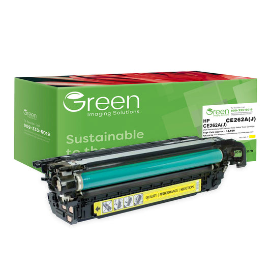 GIS USA Remanufactured Extended Yield Yellow Toner Cartridge for HP CE262A (HP 648A)