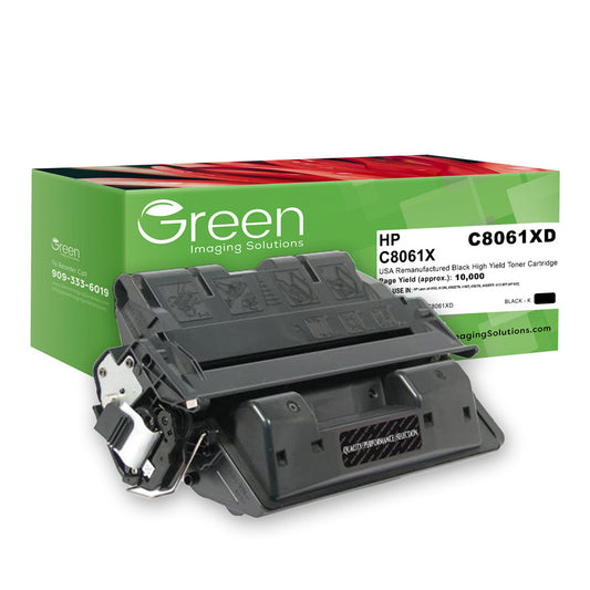 GIS USA Remanufactured High Yield Toner Cartridge for HP C8061X (HP 61X)