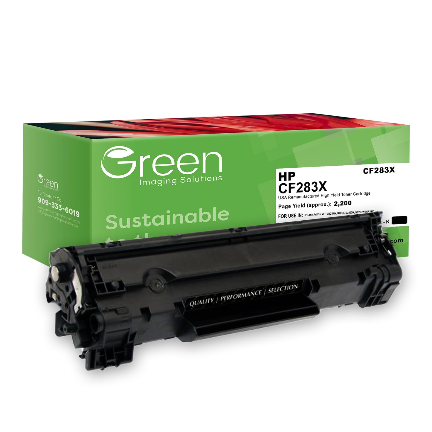 GIS USA Remanufactured High Yield Toner Cartridge for HP CF283X (HP 83X)