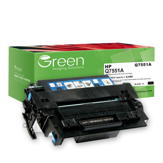 GIS USA Remanufactured Toner Cartridge for HP Q7551A (HP 51A)