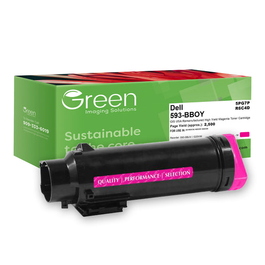 Green Imaging Solutions USA Remanufactured High Yield Magenta Toner Cartridge for Dell H625