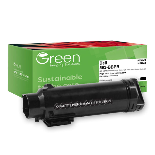 Green Imaging Solutions USA Remanufactured Extra High Yield Black Toner Cartridge for Dell H825
