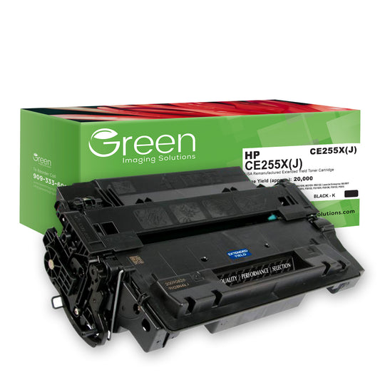 GIS USA Remanufactured Extended Yield Toner Cartridge for HP CE255X