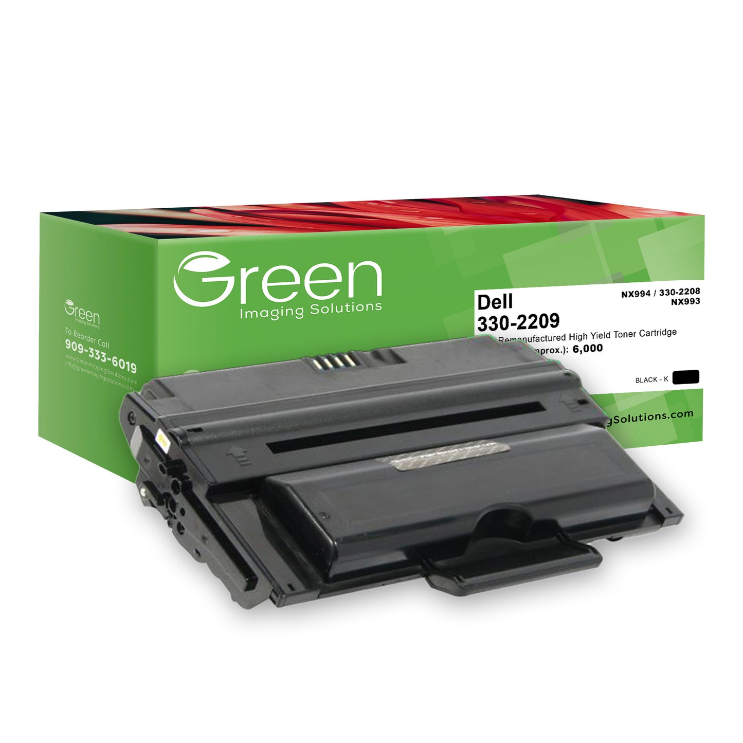 Green Imaging Solutions USA Remanufactured High Yield Toner Cartridge for Dell 2335DN