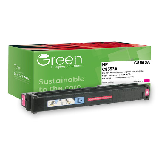 Green Imaging Solutions USA Remanufactured Magenta Toner Cartridge for HP 822A (C8553A)