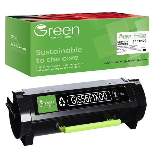 Green Imaging Solutions USA Remanufactured Toner Cartridge Replacement for Lexmark 56F1X00 - Black, Extra High Yield 20,000 Pages – For Lexmark MS/MX 421, 521, 522, 621, 622
