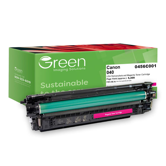 Green Imaging Solutions USA Remanufactured Magenta Toner Cartridge for Canon 0456C001 (040)