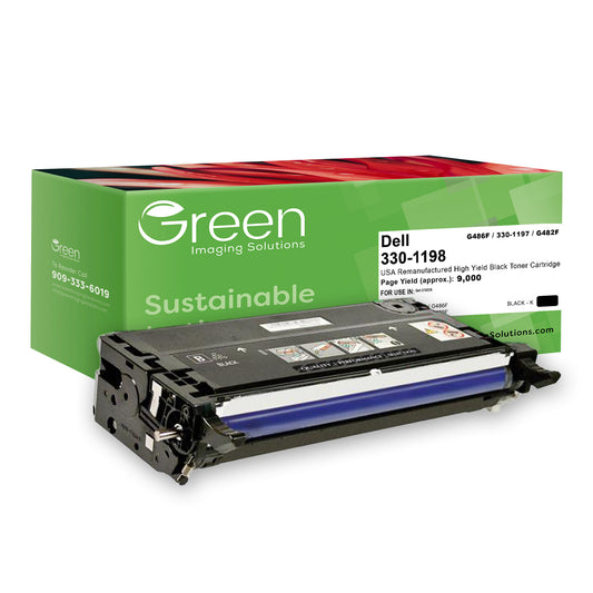 Green Imaging Solutions USA Remanufactured High Yield Black Toner Cartridge for Dell 3130