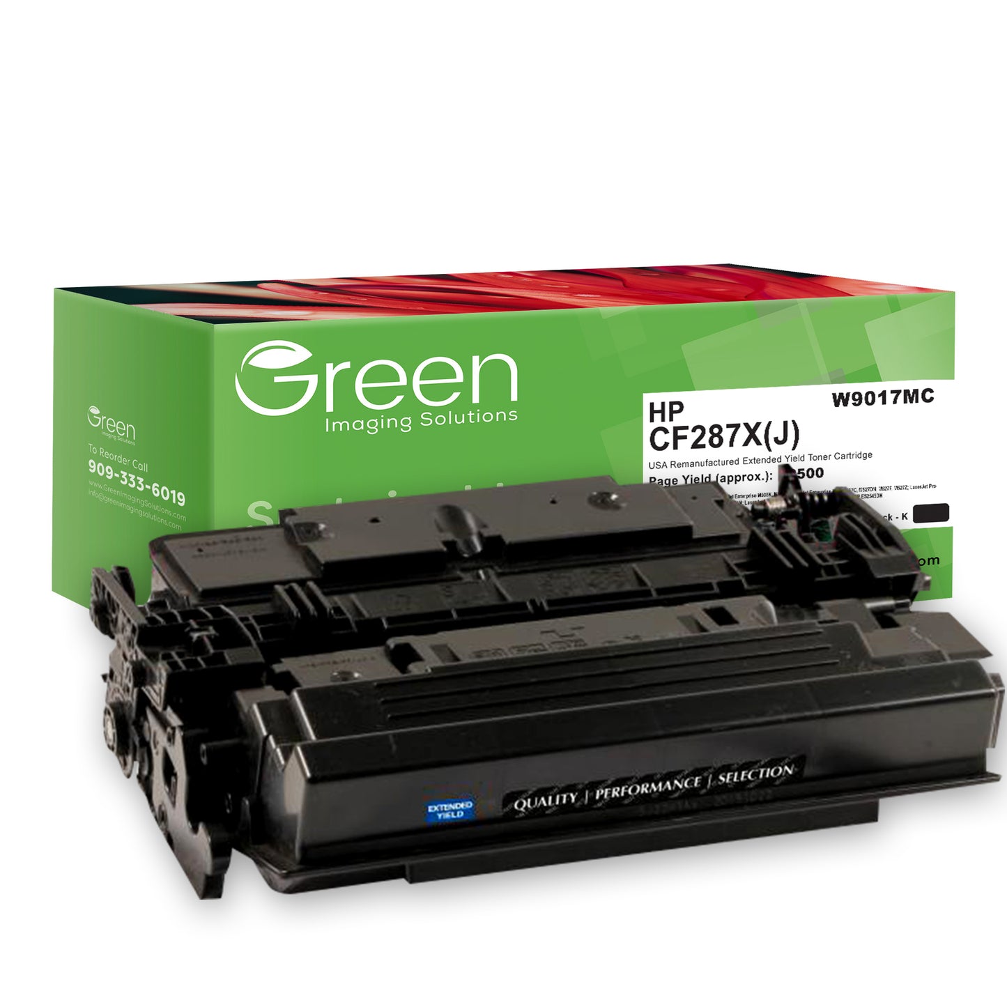 GIS USA Remanufactured Extended Yield Toner Cartridge for HP CF287X