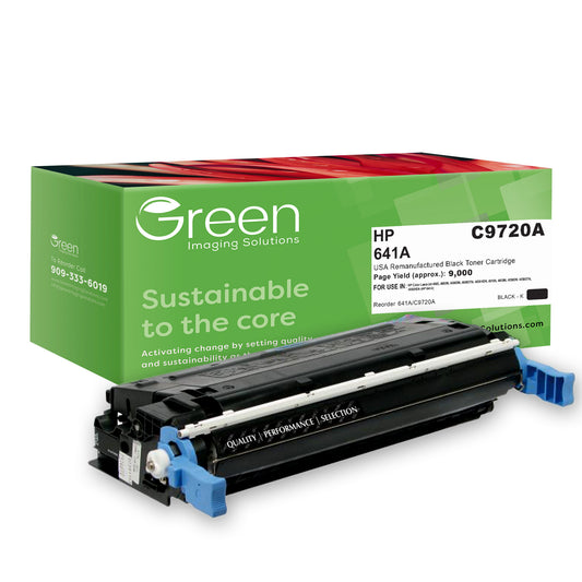 GIS USA Remanufactured Black Toner Cartridge for HP C9720A (HP 641A)