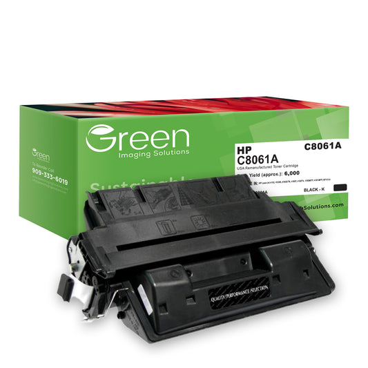 GIS USA Remanufactured Toner Cartridge for HP C8061A (HP 61A)