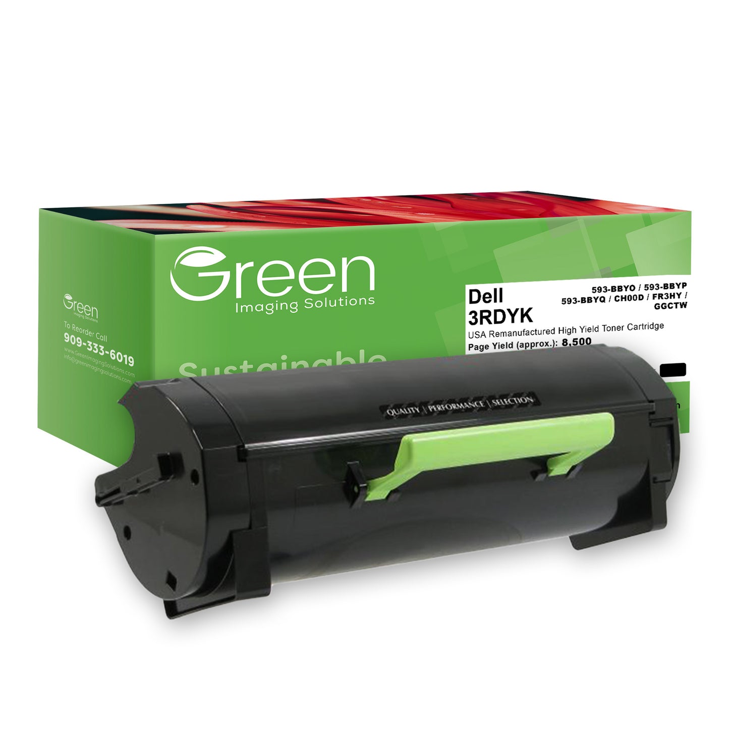 Green Imaging Solutions USA Remanufactured High Yield Toner Cartridge for Dell S2830