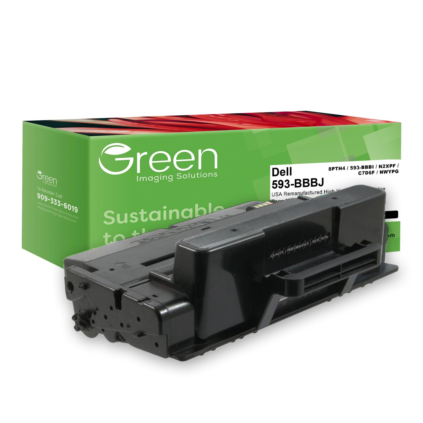 Green Imaging Solutions USA Remanufactured High Yield Toner Cartridge for Dell B2375