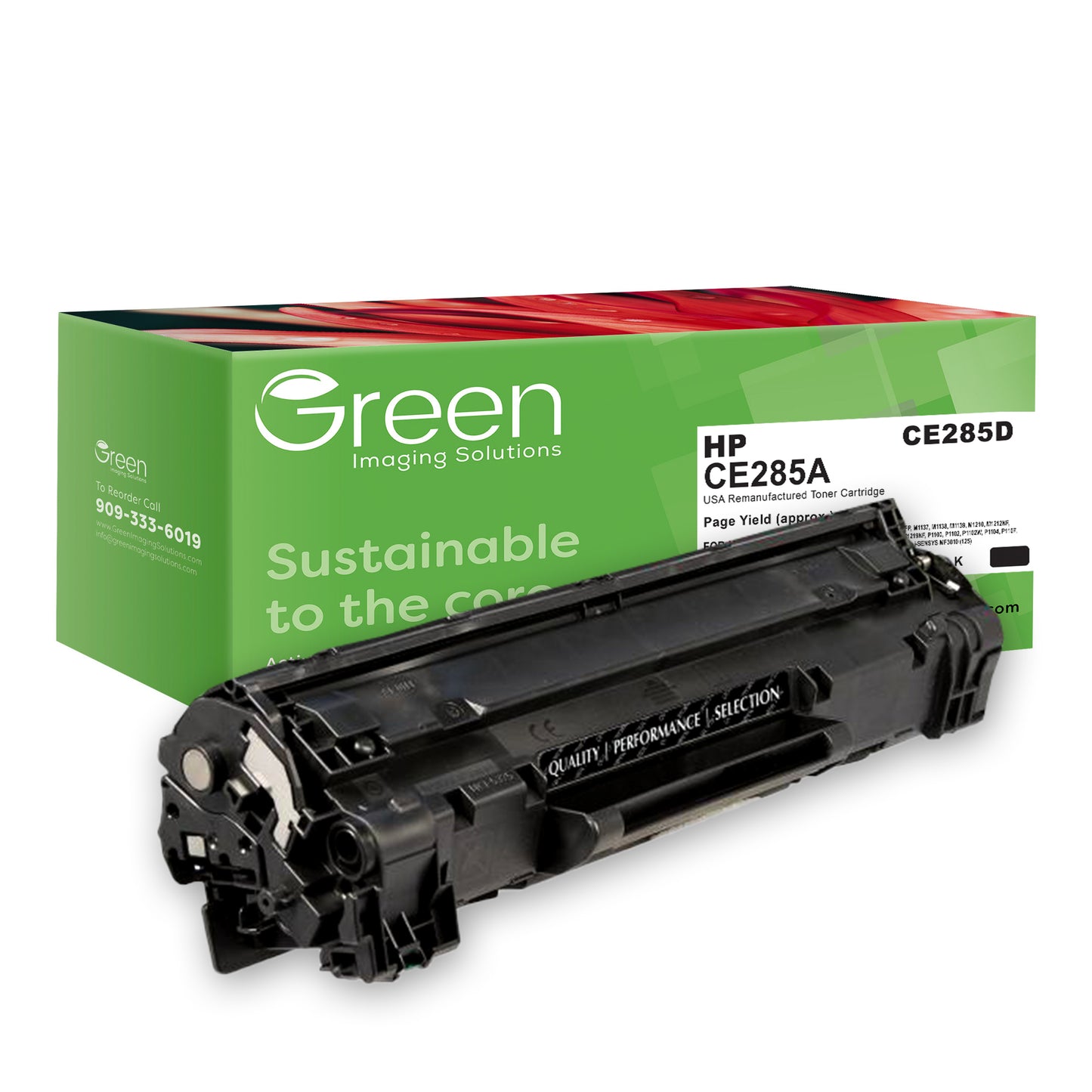 GIS USA Remanufactured Toner Cartridge for HP CE285A (HP 85A)