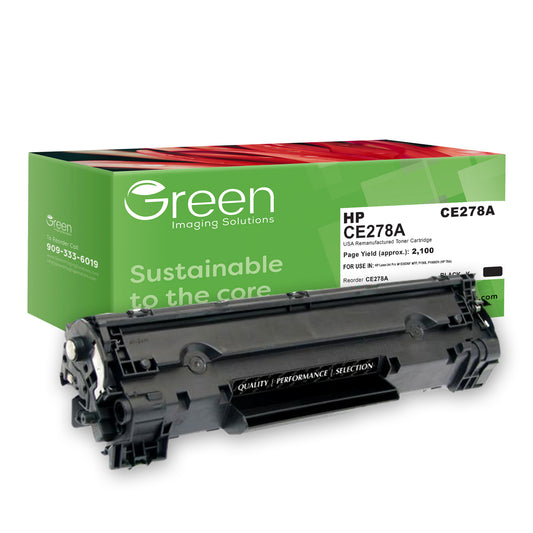 GIS USA Remanufactured Toner Cartridge for HP CE278A (HP 78A)