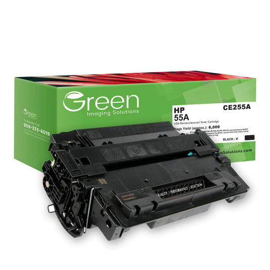 GIS USA Remanufactured Toner Cartridge for HP CE255A (HP 55A)