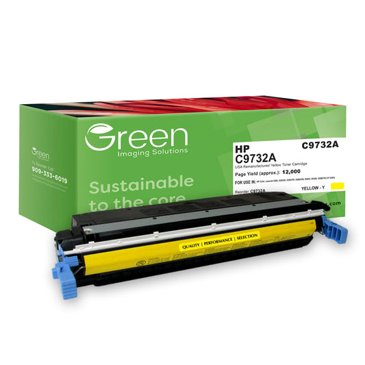 GIS USA Remanufactured Yellow Toner Cartridge for HP C9732A (HP 645A)