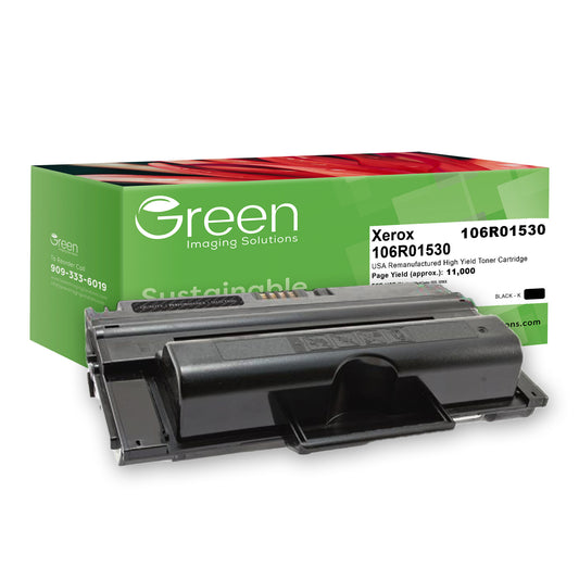 Green Imaging Solutions USA Remanufactured High Yield Toner Cartridge for Xerox 106R01530