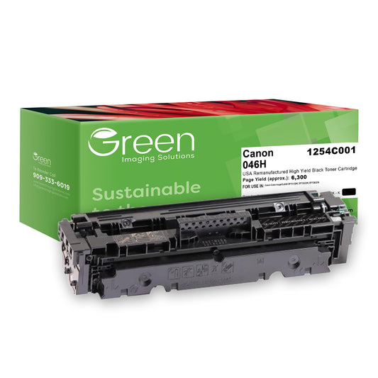 Green Imaging Solutions USA Remanufactured High Yield Black Toner Cartridge for Canon 1254C001 (046 H)