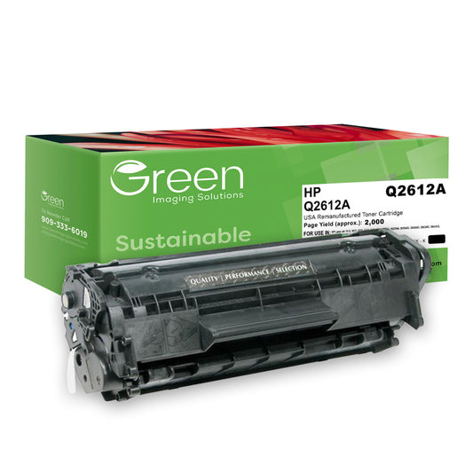 GIS USA Remanufactured Toner Cartridge for HP Q2612A (HP 12A)