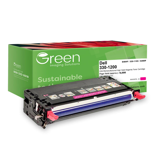 Green Imaging Solutions USA Remanufactured High Yield Magenta Toner Cartridge for Dell 3130