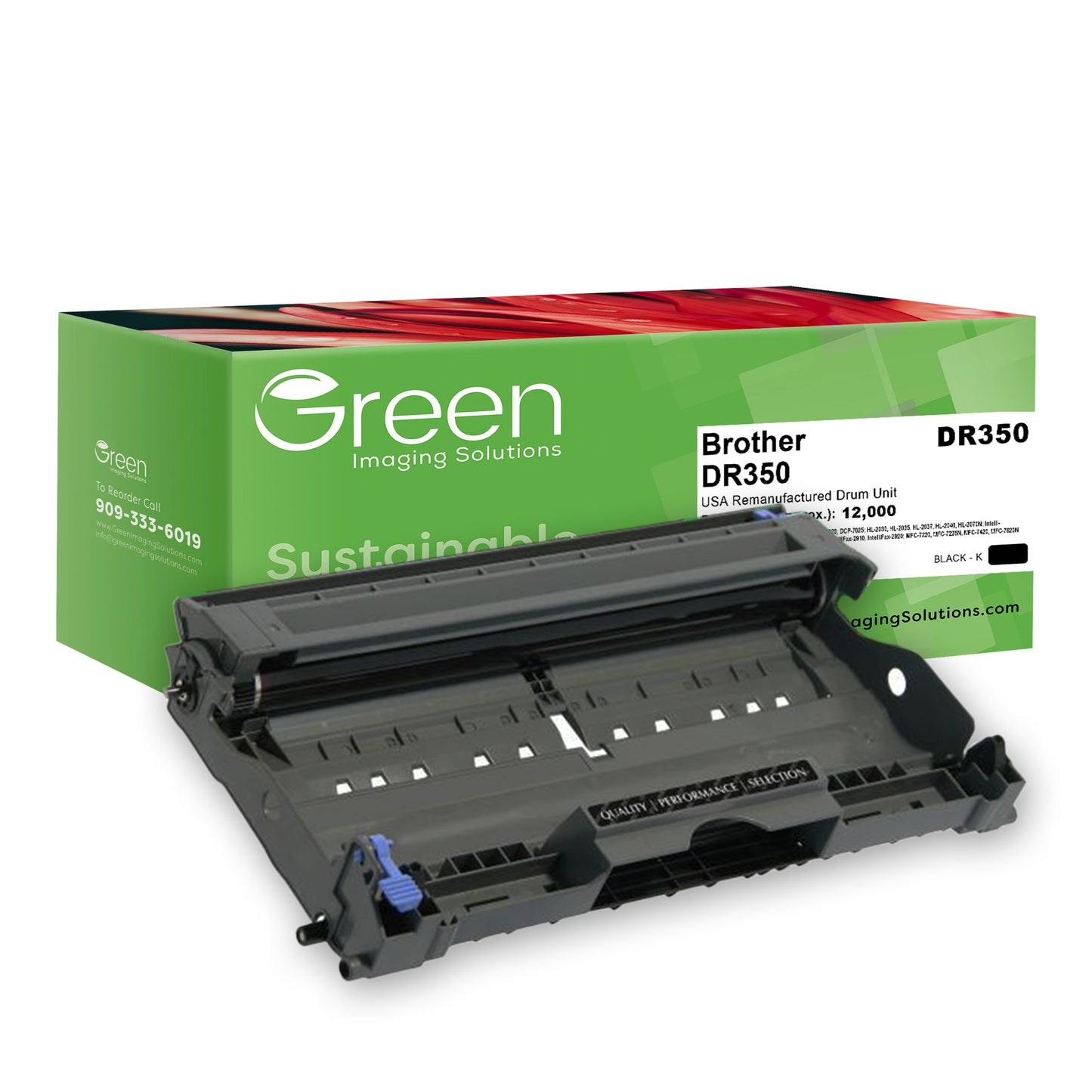 Green Imaging Solutions USA Remanufactured Drum Unit for Brother DR350