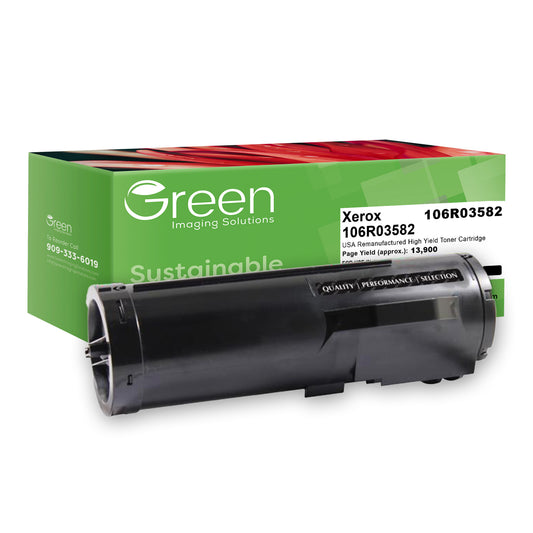 Green Imaging Solutions USA Remanufactured High Yield Toner Cartridge for Xerox 106R03582