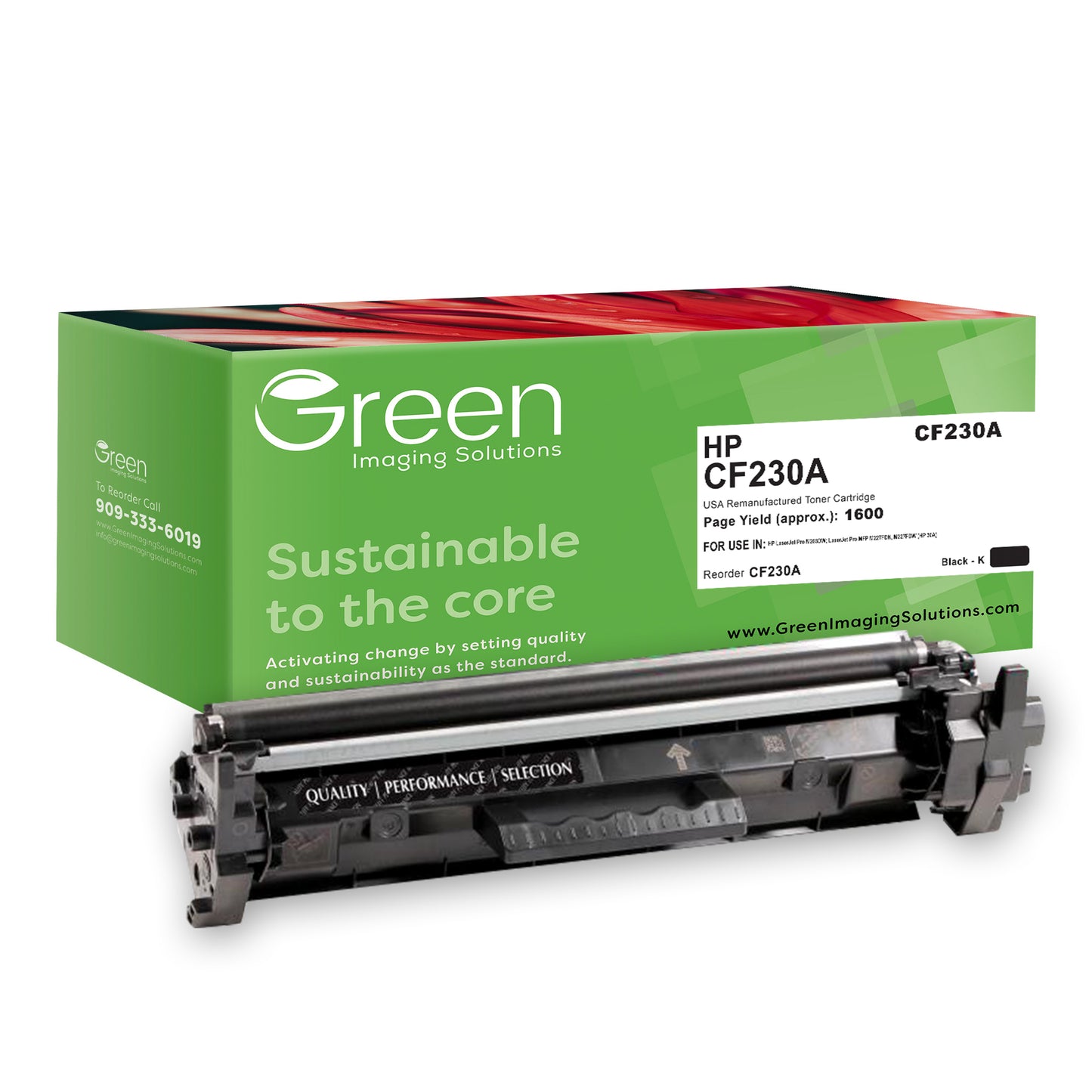 GIS USA Remanufactured Toner Cartridge for HP CF230A (HP 30A)