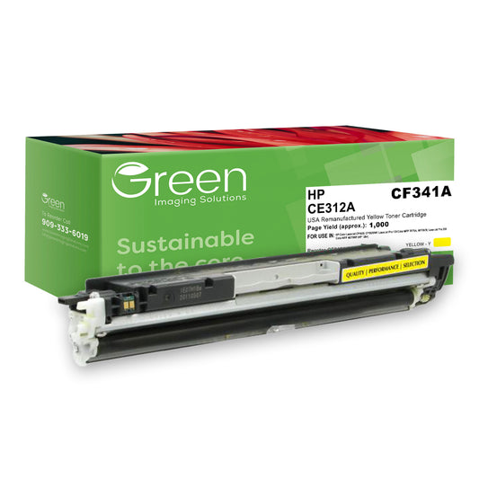 GIS USA Remanufactured Yellow Toner Cartridge for HP CE312A (HP 126A)