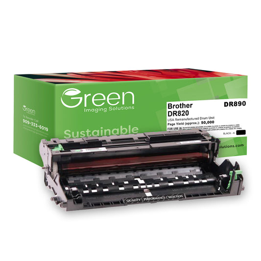 Green Imaging Solutions USA Remanufactured Drum Unit for Brother DR820/DR890