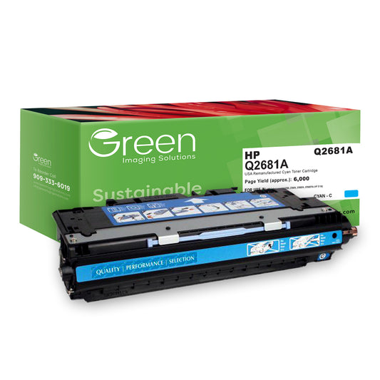 GIS USA Remanufactured Cyan Toner Cartridge for HP Q2681A (HP 311A)