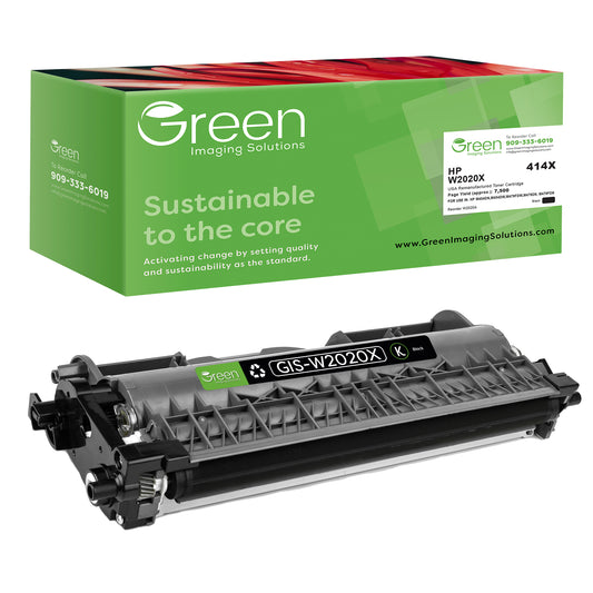 Green Imaging Solutions USA Remanufactured Toner Cartridge Replacement for HP W2020X |414X| - OEM Chip, Black, High Yield 7,500 Pages – For HP M454dn, M454dw, M479fdw, M479dn, M479fdn