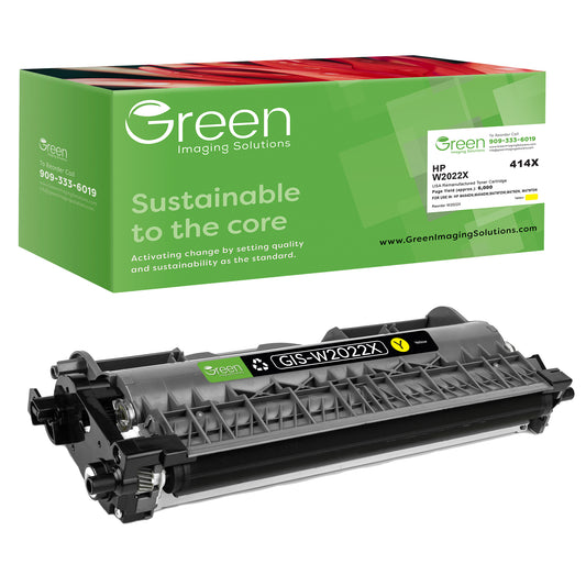 Green Imaging Solutions USA Remanufactured Toner Cartridge Replacement for HP W2022X |414X| - OEM Chip, Yellow, High Yield 6,000 Pages – For HP M454dn, M454dw, M479fdw, M479dn, M479fdn